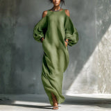 Elsbeth - Maxikleid mit schulterfreien Trägern