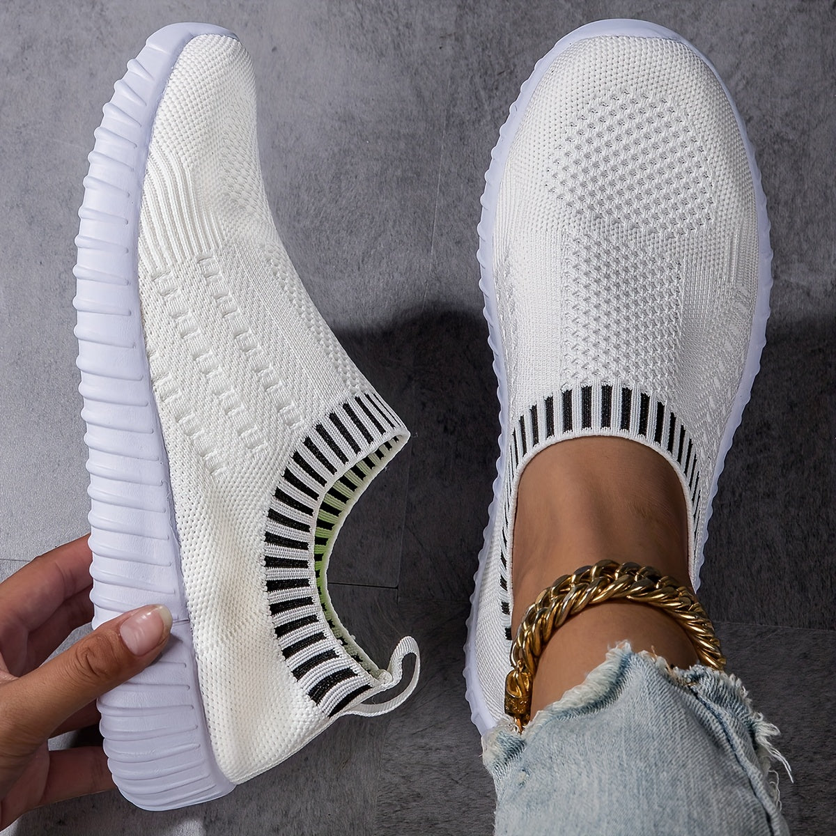 Claudia - Ultraleichte rutschfeste Socken-Sneaker