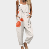 Ingrid - Bequeme bedruckte Latzhose