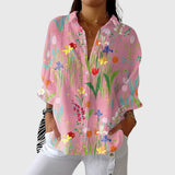 Flora - Leichte und farbenfrohe Bluse mit Druck