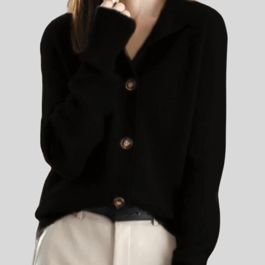 Klara - Cardigan aus Kaschmir im Retro-Stil