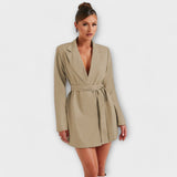 Helene - Blazer-Kleid mit V-Ausschnitt