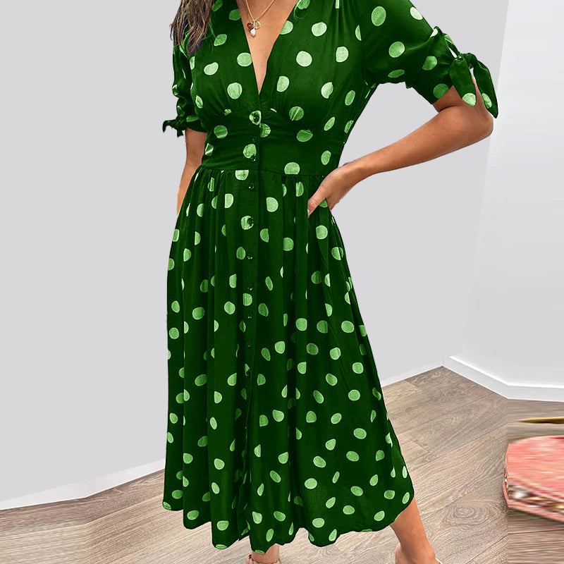 Lina - Elegantes Kleid mit Punkten