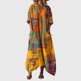 Erika - Maxikleid mit buntem Druck