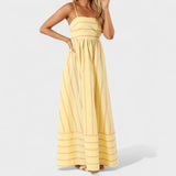 Lore - Lange gestreifte Robe