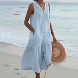 Renate - Kleid mit V-Ausschnitt