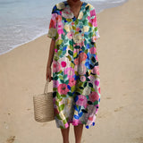 Elke - Flatterndes Sommerkleid mit Druck