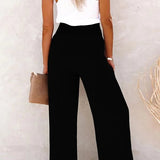 Ernestine - Hochtaillierte Lockere Hose