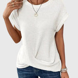 Claudia - Elegante Bluse mit Rundhalsausschnitt