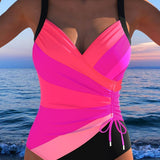 Amalie - Eleganter Badeanzug mit buntem Druck