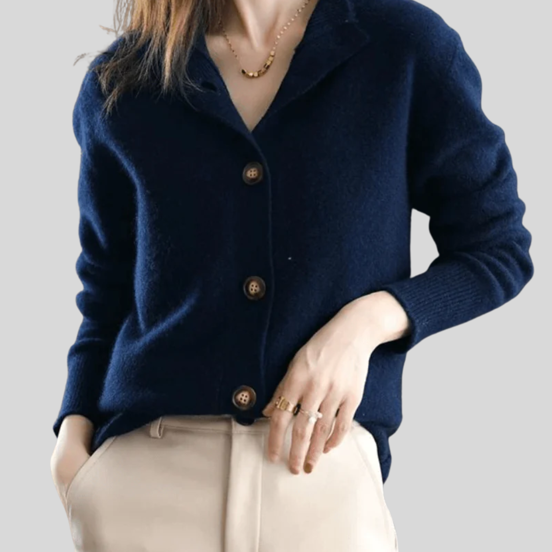 Klara - Cardigan aus Kaschmir im Retro-Stil