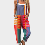 Gerda - Bequeme bedruckte Latzhose