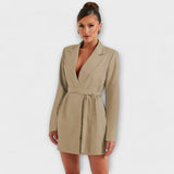 Helene - Blazer-Kleid mit V-Ausschnitt