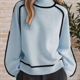 Mechthild - Eleganter Pullover mit hohem Kragen