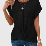 Claudia - Elegante Bluse mit Rundhalsausschnitt
