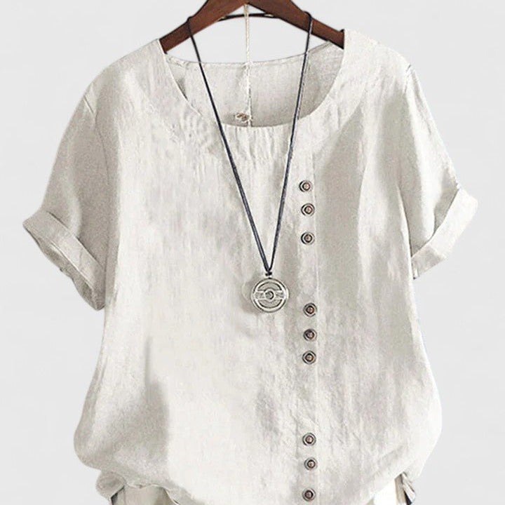 Cornelia - Bequeme Bluse mit kurzen Ärmeln