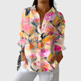 Roswitha - Leichte und farbenfrohe Druckbluse