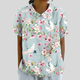Gudrun - Elegantes Blumenshirt