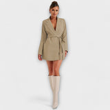 Helene - Blazer-Kleid mit V-Ausschnitt
