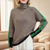 Eleonore - Hochkragen Herringbone Luxe
