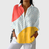 Diana - Leichte und farbenfrohe Druckbluse