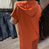 Malwine - Lässiges Kapuzenkleid