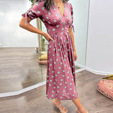 Lina - Elegantes Kleid mit Punkten