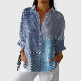 Justine - Leichte und farbenfrohe bedruckte Bluse