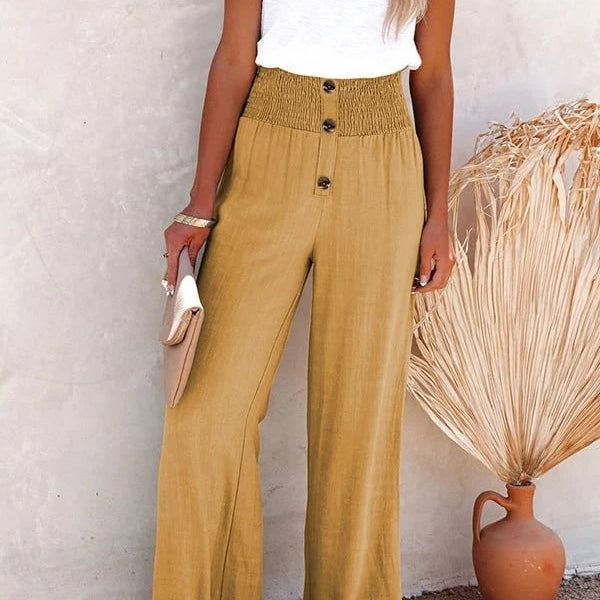 Ernestine - Hochtaillierte Lockere Hose