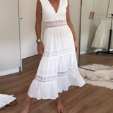 Pia - Spitzenkleid mit V-Ausschnitt
