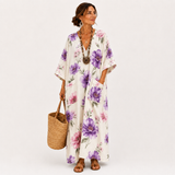 Luzia - Kaftan Weiß Floral