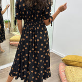 Lina - Elegantes Kleid mit Punkten