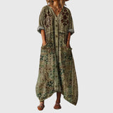 Annegret - Maxikleid mit buntem Druck