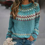 Regina - Pullover mit Retro-Wave-Muster