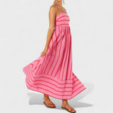 Lore - Lange gestreifte Robe