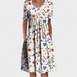 Ursel - Midi-Kleid mit Volants