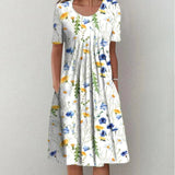 Ursel - Midi-Kleid mit Volants