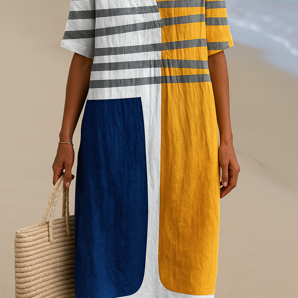 Selma - Farbblock-Kleid