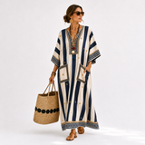 Amalie - Kaftan Blau Ethnisch