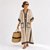 Martina - Kaftan Grau Boho