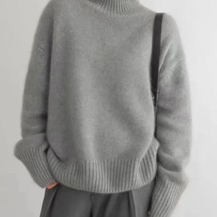 Roswitha - Luxuriöser Rollkragenpullover aus Kaschmir