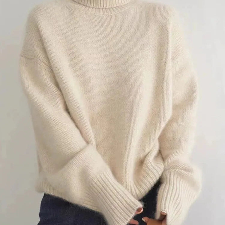 Roswitha - Luxuriöser Rollkragenpullover aus Kaschmir