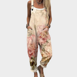 Greta - Bequeme bedruckte Latzhose