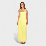 Frauke - Maxikleid in Gelb