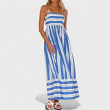 Lore - Lange gestreifte Robe