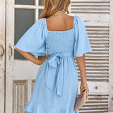 Gunhild - Midi Kleid Hellblau