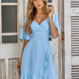 Gunhild - Midi Kleid Hellblau