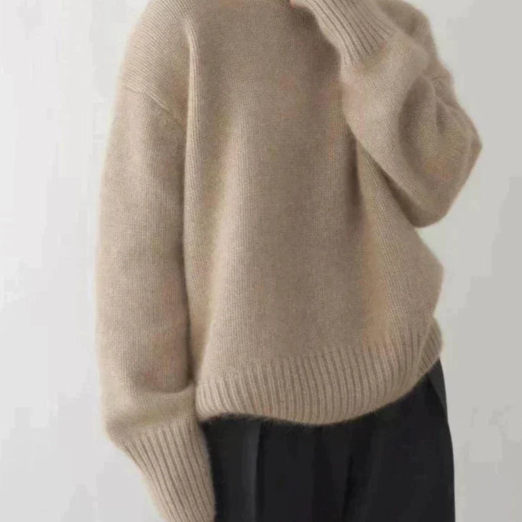 Roswitha - Luxuriöser Rollkragenpullover aus Kaschmir
