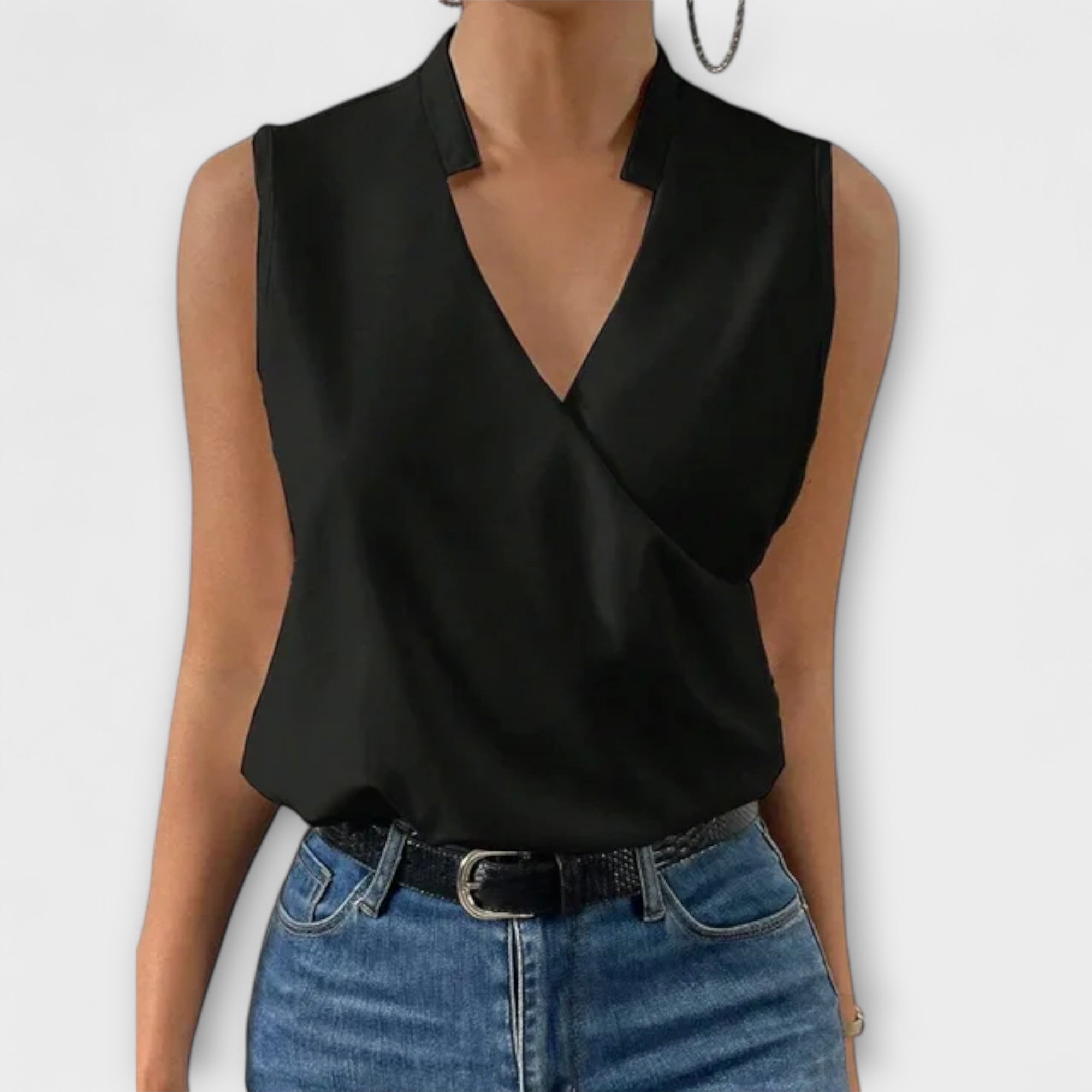 Bettina - Elegantes V-Ausschnitt Top