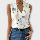 Bettina - Elegantes V-Ausschnitt Top